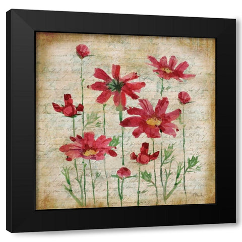 Poetic Garden III Black Modern Wood Framed Art Print by Brent, Paul