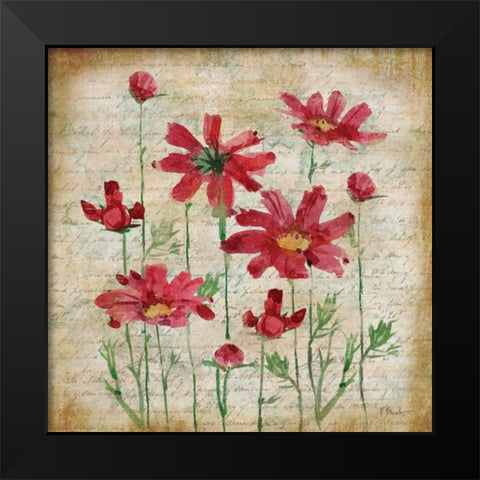 Poetic Garden III Black Modern Wood Framed Art Print by Brent, Paul