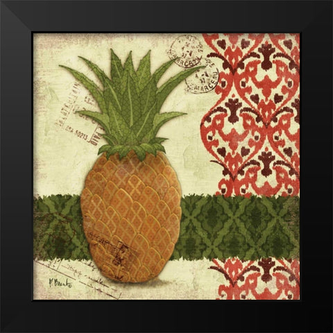 Thai Pineapple II Black Modern Wood Framed Art Print by Brent, Paul