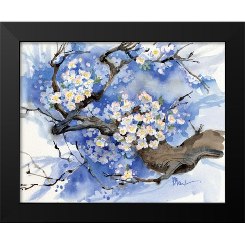 Cherry Blossoms II Black Modern Wood Framed Art Print by Brent, Paul