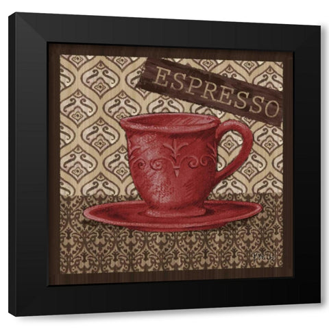 Barista II Black Modern Wood Framed Art Print with Double Matting by Brent, Paul