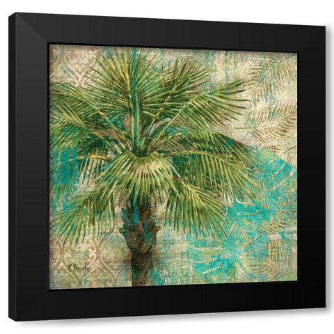 Aqua Escape I Black Modern Wood Framed Art Print by Brent, Paul