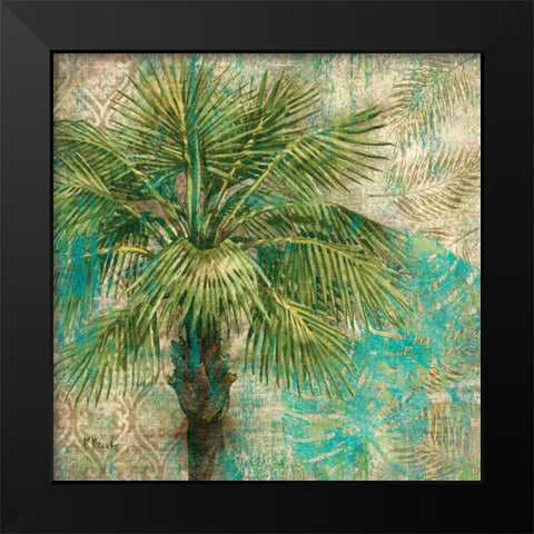 Aqua Escape I Black Modern Wood Framed Art Print by Brent, Paul