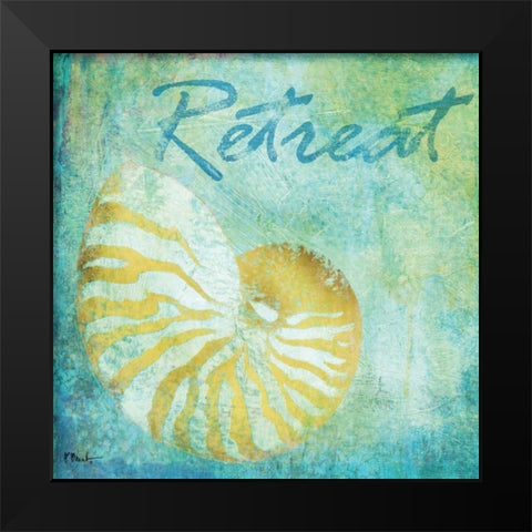 Caribbean Shells I Black Modern Wood Framed Art Print by Brent, Paul