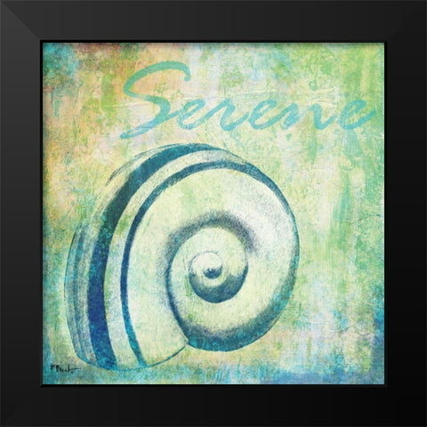 Caribbean Shells III Black Modern Wood Framed Art Print by Brent, Paul