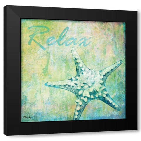 Caribbean Shells IV Black Modern Wood Framed Art Print with Double Matting by Brent, Paul