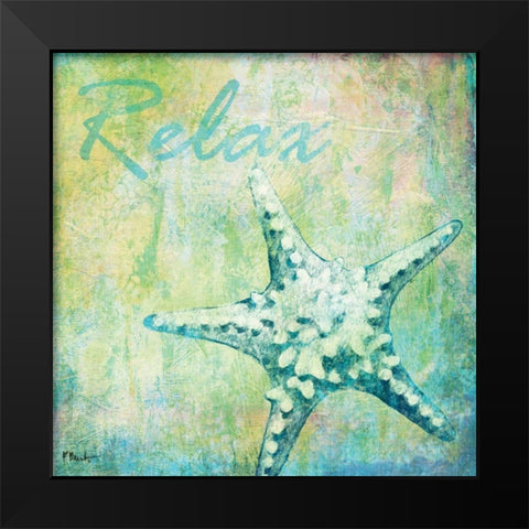 Caribbean Shells IV Black Modern Wood Framed Art Print by Brent, Paul