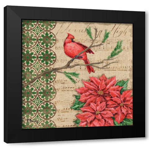 Burlap Holiday III Black Modern Wood Framed Art Print with Double Matting by Brent, Paul