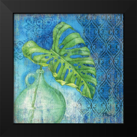 Sea Glass Palm I Black Modern Wood Framed Art Print by Brent, Paul