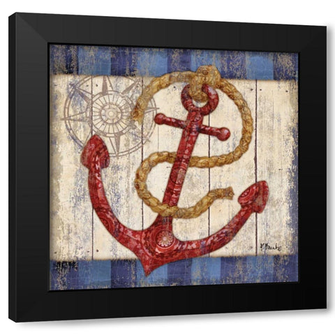 Knotical I Black Modern Wood Framed Art Print by Brent, Paul