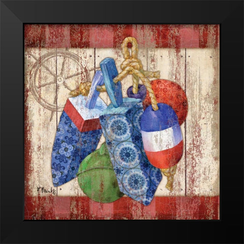 Knotical II Black Modern Wood Framed Art Print by Brent, Paul