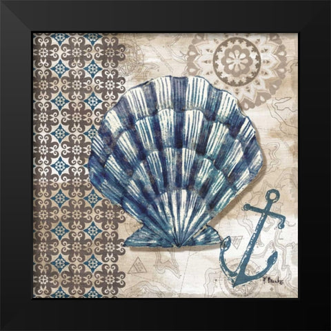 Tide Pool Shells II Black Modern Wood Framed Art Print by Brent, Paul