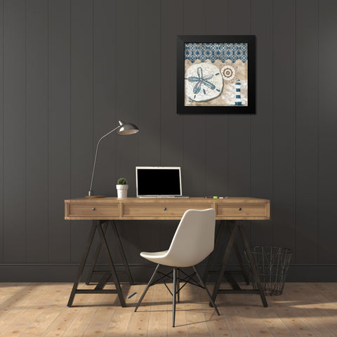 Tide Pool Shells IV Black Modern Wood Framed Art Print by Brent, Paul