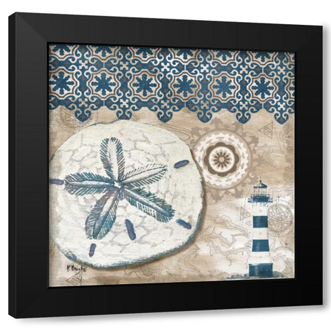 Tide Pool Shells IV Black Modern Wood Framed Art Print with Double Matting by Brent, Paul