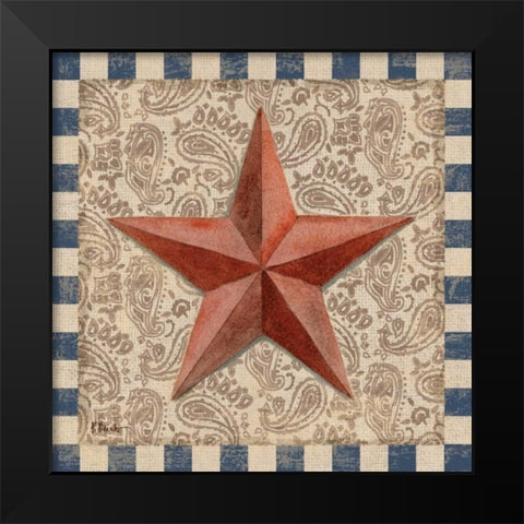 American Barn Star I Black Modern Wood Framed Art Print by Brent, Paul