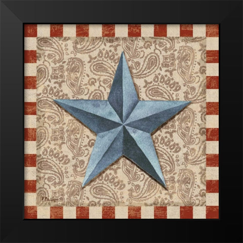 American Barn Star II Black Modern Wood Framed Art Print by Brent, Paul