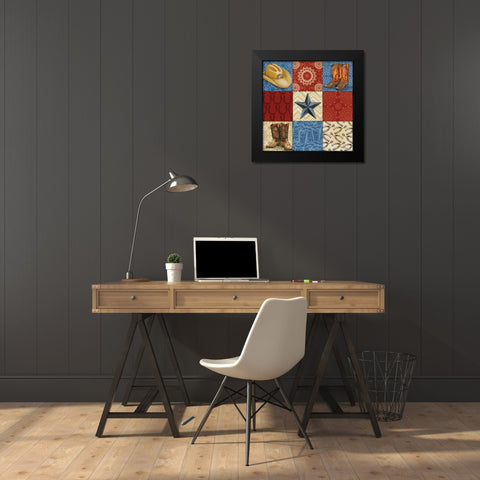Western Chic I Black Modern Wood Framed Art Print by Brent, Paul