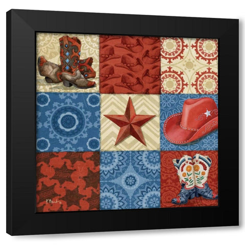 Western Chic II Black Modern Wood Framed Art Print with Double Matting by Brent, Paul