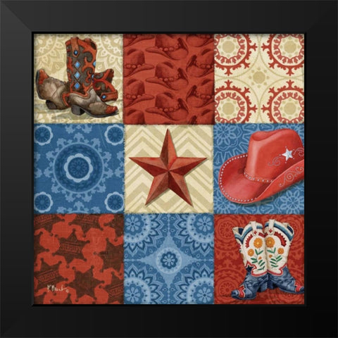 Western Chic II Black Modern Wood Framed Art Print by Brent, Paul