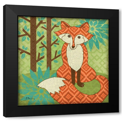 Fantasy Fox II Black Modern Wood Framed Art Print with Double Matting by Brent, Paul