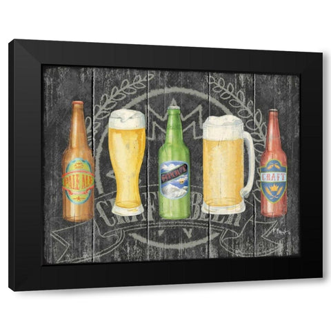 Craft Brew Horizontal Black Modern Wood Framed Art Print by Brent, Paul