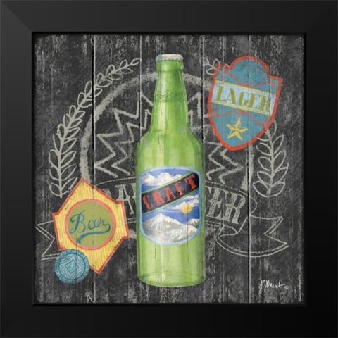 Craft Brew II Black Modern Wood Framed Art Print by Brent, Paul
