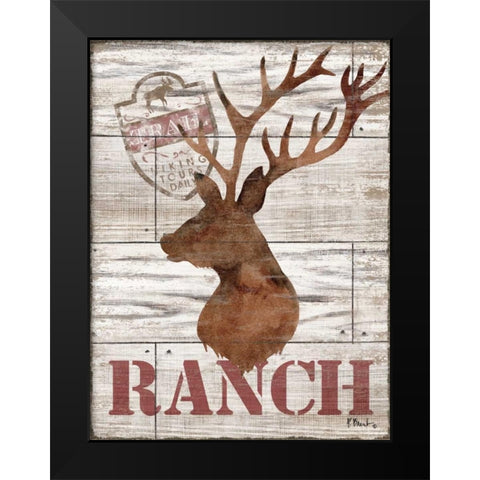 Wilderness Silhouettes IV Black Modern Wood Framed Art Print by Brent, Paul