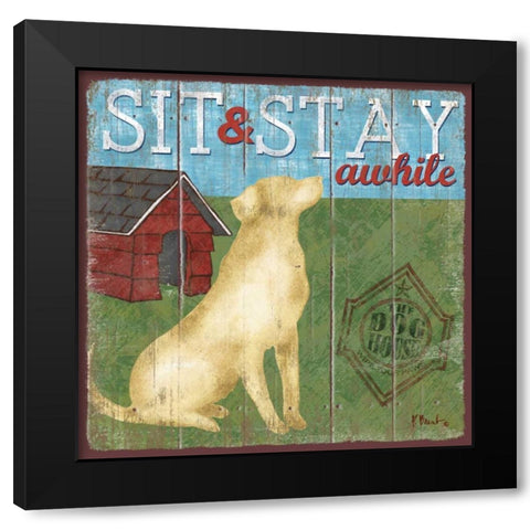 Dog Days I Black Modern Wood Framed Art Print by Brent, Paul