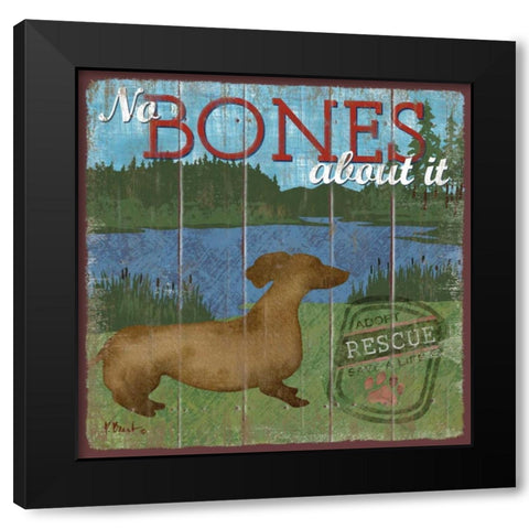 Dog Days III Black Modern Wood Framed Art Print with Double Matting by Brent, Paul