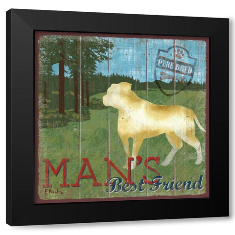 Dog Days IV Black Modern Wood Framed Art Print by Brent, Paul