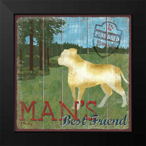 Dog Days IV Black Modern Wood Framed Art Print by Brent, Paul