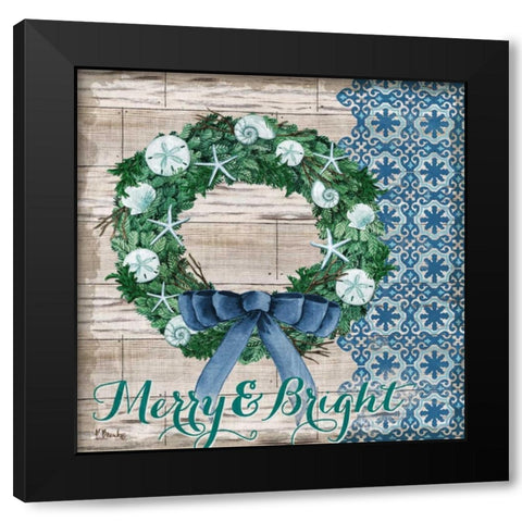 Coastal Holiday II Black Modern Wood Framed Art Print with Double Matting by Brent, Paul