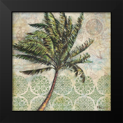 Delray Palm I Black Modern Wood Framed Art Print by Brent, Paul