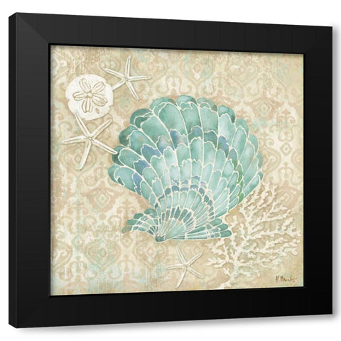 Laguna Shells I Black Modern Wood Framed Art Print with Double Matting by Brent, Paul