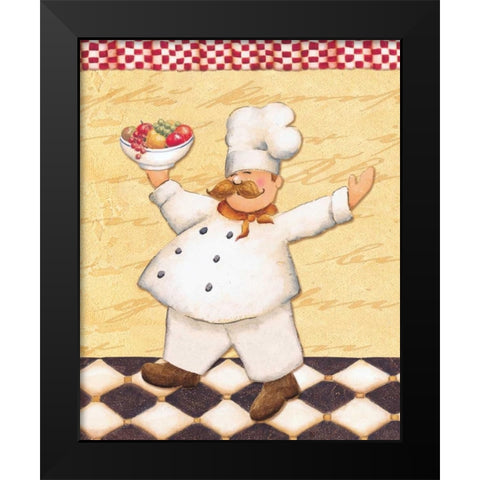 Le Chef et le Fruits Black Modern Wood Framed Art Print by Brissonnet, Daphne