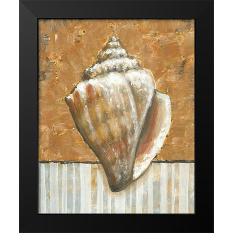 Vintage Shell II Black Modern Wood Framed Art Print by Bates, K.