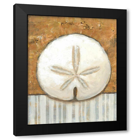 Vintage Shell IV Black Modern Wood Framed Art Print with Double Matting by Bates, K.
