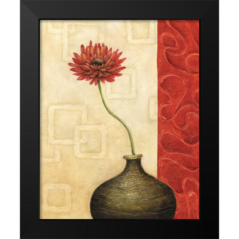 Rouge IV Black Modern Wood Framed Art Print by Corbin, Delphine