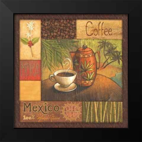 Pause Cafe I Black Modern Wood Framed Art Print by Corbin, Delphine