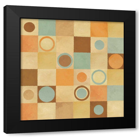 Tic Tac Dots I Black Modern Wood Framed Art Print by Corbin, Delphine