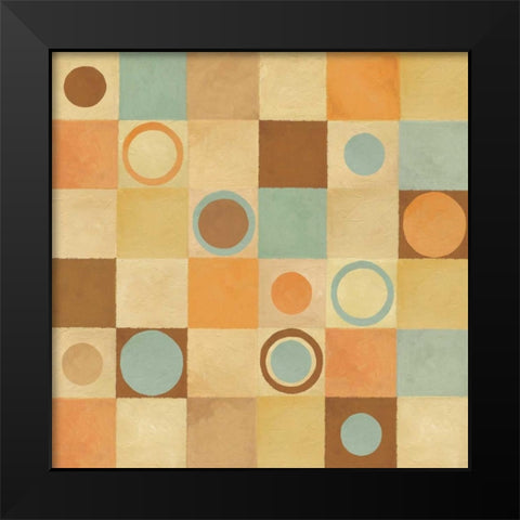 Tic Tac Dots I Black Modern Wood Framed Art Print by Corbin, Delphine