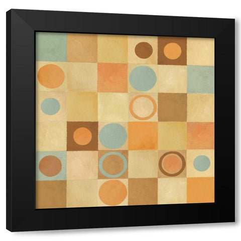 Tic Tac Dots II Black Modern Wood Framed Art Print by Corbin, Delphine