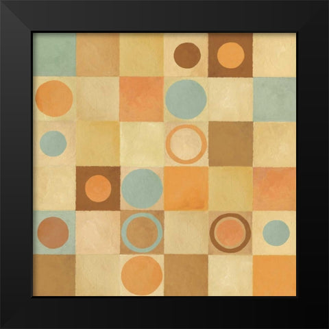 Tic Tac Dots II Black Modern Wood Framed Art Print by Corbin, Delphine