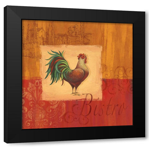 Cocorico I Black Modern Wood Framed Art Print by Corbin, Delphine