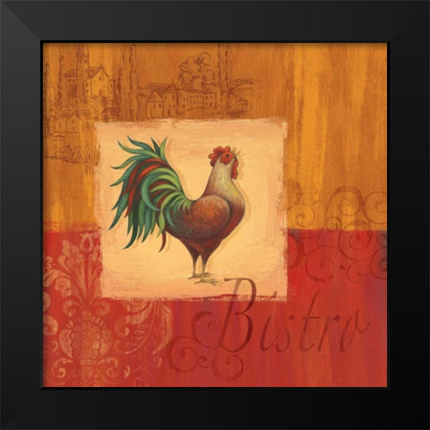 Cocorico I Black Modern Wood Framed Art Print by Corbin, Delphine