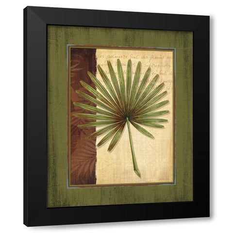 Palm Tropical I Black Modern Wood Framed Art Print with Double Matting by Corbin, Delphine