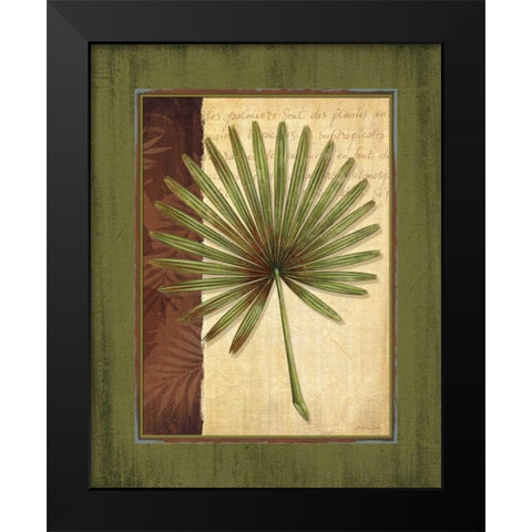 Palm Tropical I Black Modern Wood Framed Art Print by Corbin, Delphine