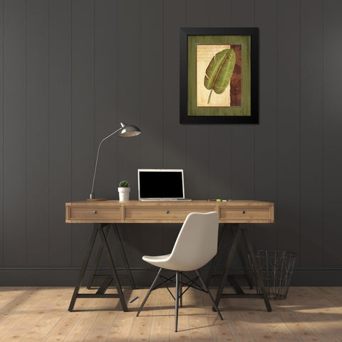 Palm Tropical II Black Modern Wood Framed Art Print by Corbin, Delphine