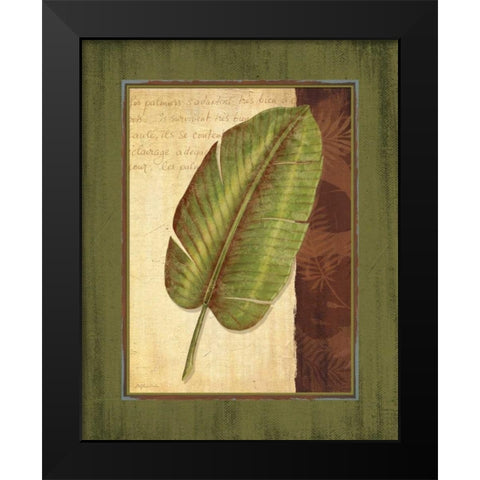 Palm Tropical II Black Modern Wood Framed Art Print by Corbin, Delphine