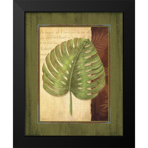 Palm Tropical IV Black Modern Wood Framed Art Print by Corbin, Delphine